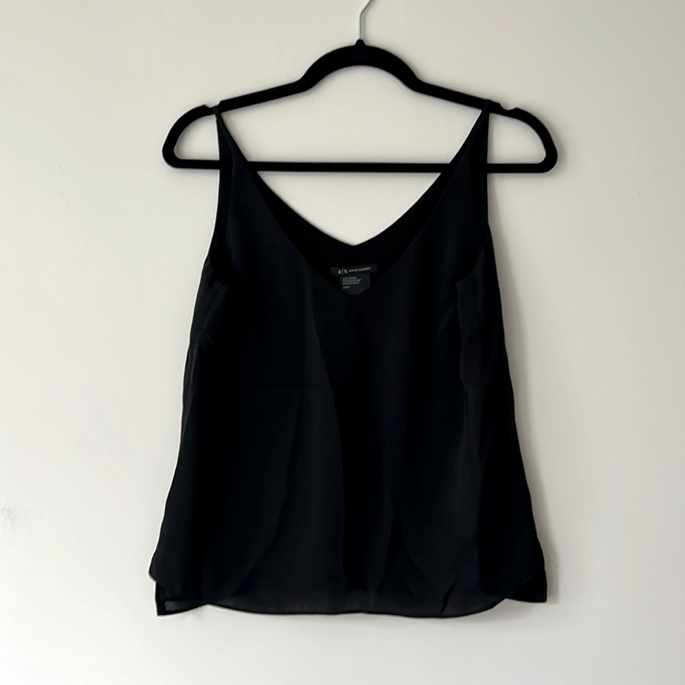 Armani Exchange Black Tank